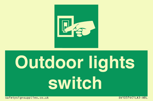 Outdoor lights switch